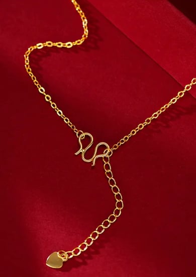 قلادة القوس الفاخرة الفائقة المطلية بالذهب عيار 24 قيراطا