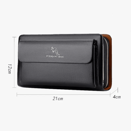 محفظة رجالي طويلة محفظة رجالي كلاسيكية من جلد البولي يوريثان قابض حقيبة المال السوار والسور للرجال 2023 حامل بطاقة عملة Caibu Murse