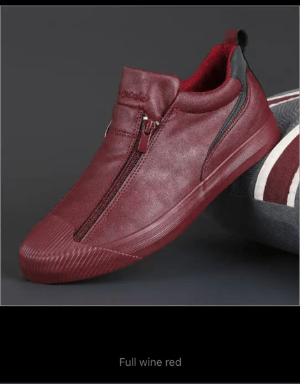 أحذية رياضية عصرية للرجال لخريف 2023 أحذية خفيفة من الجلد المصنوعة يدويا ذات نعل ناعم للرجال