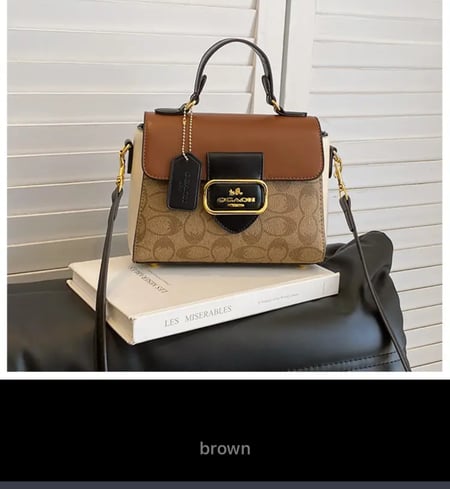 حقيبة كروس بودي كلاسيكية للنساء ، حقيبة يد كبيرة ، تصميم أزياء ، مكانة فرنسية ، جديد ، 24