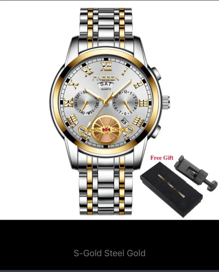 ساعة عصرية سويسرية للرجال من توربيون)