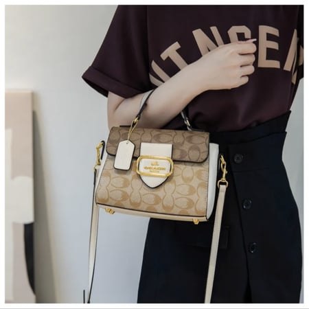 حقيبة كروس بودي كلاسيكية للنساء ، حقيبة يد كبيرة ، تصميم أزياء ، مكانة فرنسية ، جديد ، 24