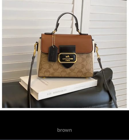 حقيبة كروس بودي كلاسيكية للنساء ، حقيبة يد كبيرة ، تصميم أزياء ، مكانة فرنسية ، جديد ، 24