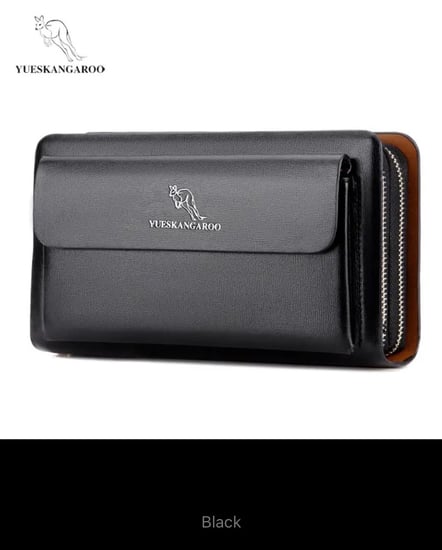 محفظة رجالي طويلة محفظة رجالي كلاسيكية من جلد البولي يوريثان قابض حقيبة المال السوار والسور للرجال 2023 حامل بطاقة عملة Caibu Murse