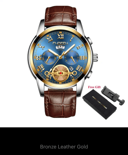 ساعة عصرية سويسرية للرجال من توربيون)