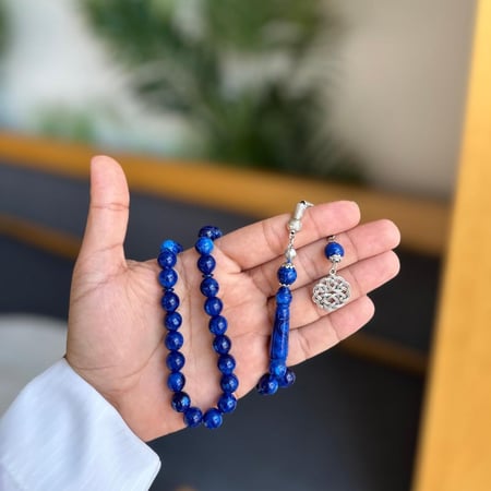 سبحة بكلايت كحلي ممؤج