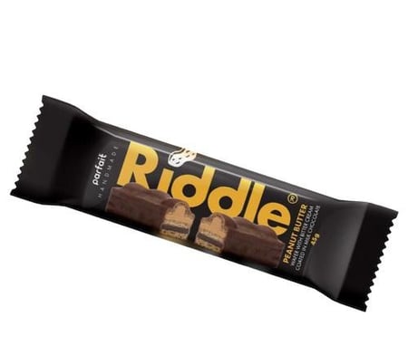 لوح الشوكلاتة بالحليب بحشوة الفول السوداني والشوكلاتة 45 جم ريدل