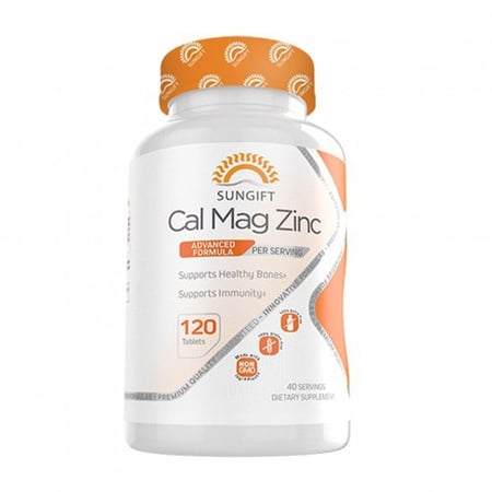 صن جيفت كالسيوم ومغنيسيوم زنك 120 حبة