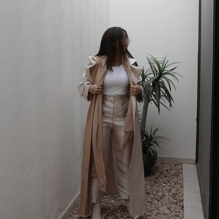 عباية بقماش التفتة