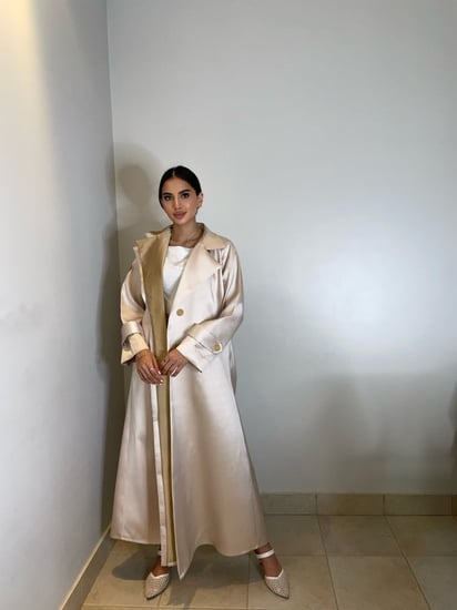 عباية بقماش التفتة