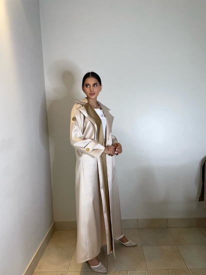 عباية بقماش التفتة