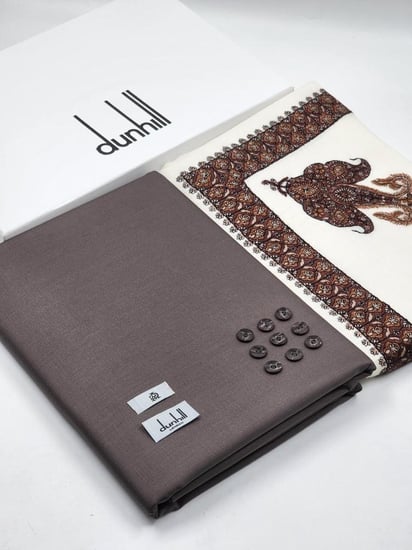 قماش ثوب شتوي مع شال شتوي ماركة دنهل