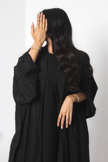 [SK1] - عباية حرير مغسول