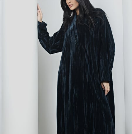 [VO6] - عباية مخمل أخضر