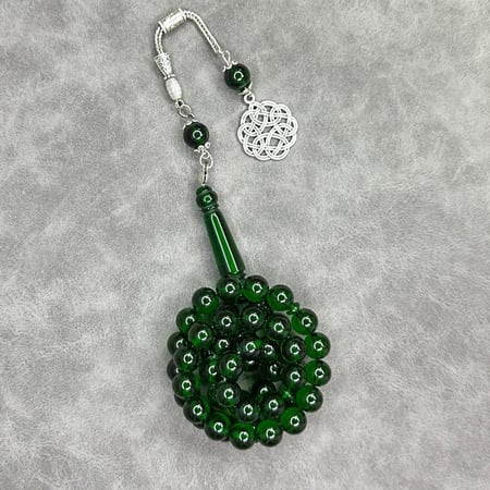 سبحه بكلايت اخضر فاتح مع كركوشه