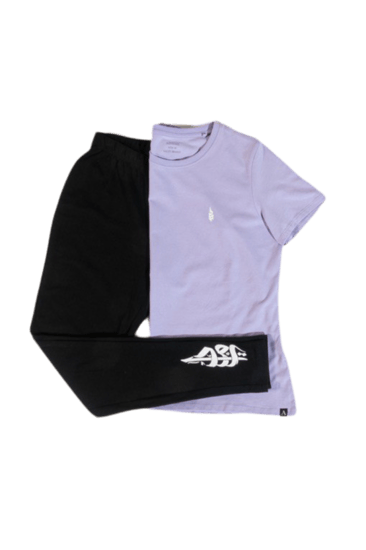 تيشيرت نسائي بلون اللافندر من القطن العضوي