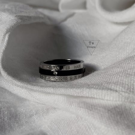 خاتم حفظ التاريخ "فضي واسود"