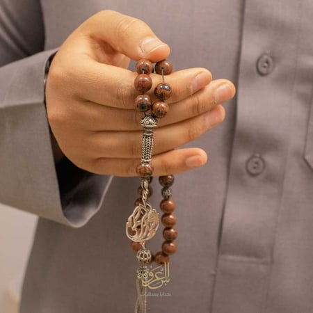 سبحة بالاسم حجر عقيق برازيلي - 3