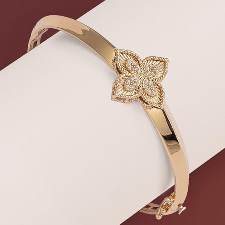 سوارة ذهب فلورا إيطالي