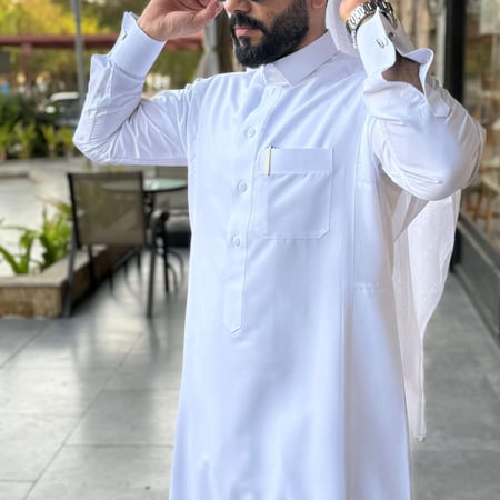 تفاصيل خياطة ثوب رجالي