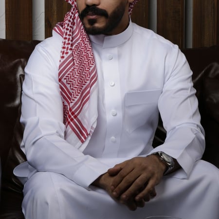 تفصيل ثوب رجالي فاخر بخامة سميراميس الكورية
