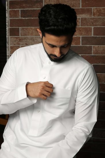 ثوب رجالي مفصل حسب المقاس خامة واقف