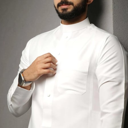 تفصيل ثوب رجالي خامة واقف