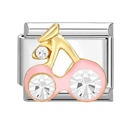 تشارمز تعليقة كرز كرستال وردي-فضي