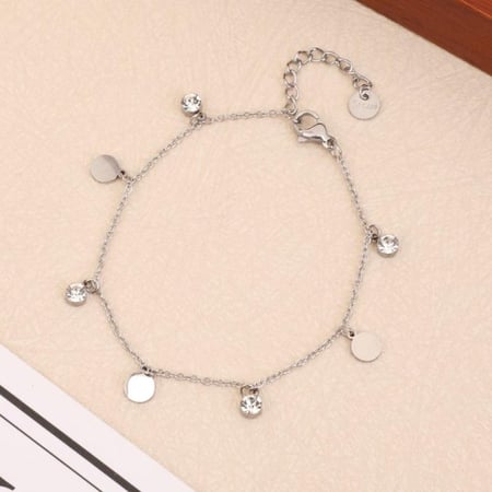 اسوارة فضية من الساتلنس استيل