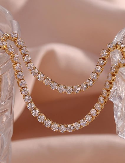 سلسال التنس الفاخر من الستانلس ستيل