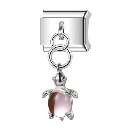 تشارمز فضي مع تعليقة السلحفاة متوفر عدة الوان