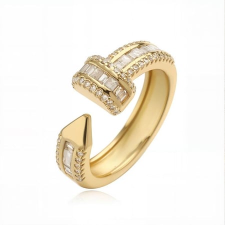 خاتم زركون مميز من الساتلنس ستيل