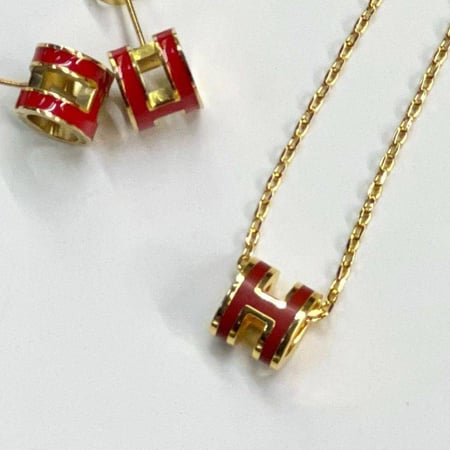 طقم ايرميز سلسال مع حلق - مع الاختام