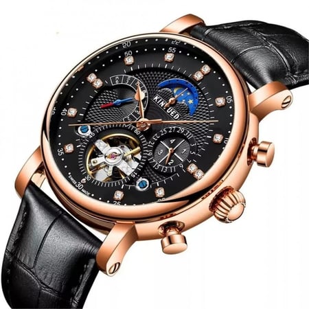 الساعة الملكية من شركة كينيود  ساعة KINYUED 2020 Tourbillon ميكانيكية