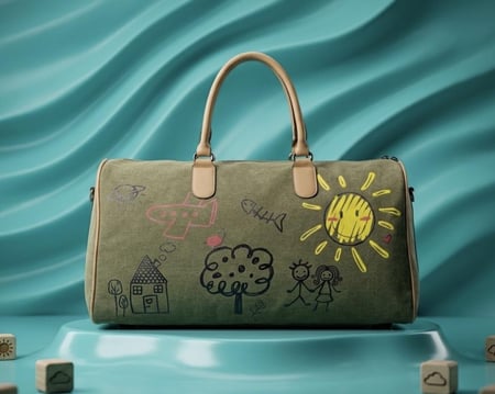 GRAFFITI DUFFLE BAG OLV