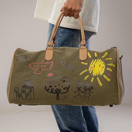 GRAFFITI DUFFLE BAG OLV