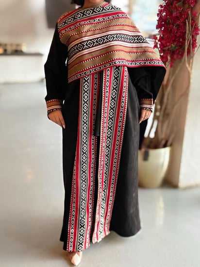 عباية شتوية لون أسود متجر فرح