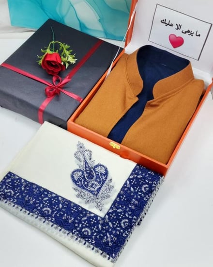 شال كشميري رجالي شتوي-متجر فرح