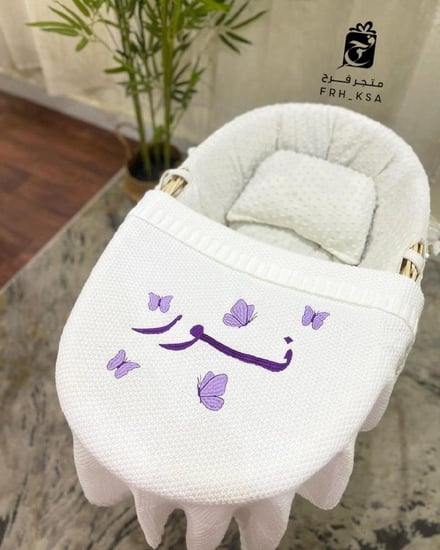 بطانيات مواليد تطريز بالاسم