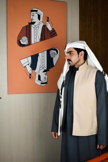 سديري رجالي شتوي بحري مع بيج متجر فرح