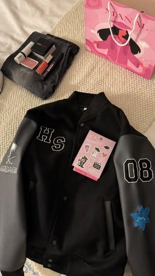 جاكيت سينيور اسود أكمام رمادي غامق