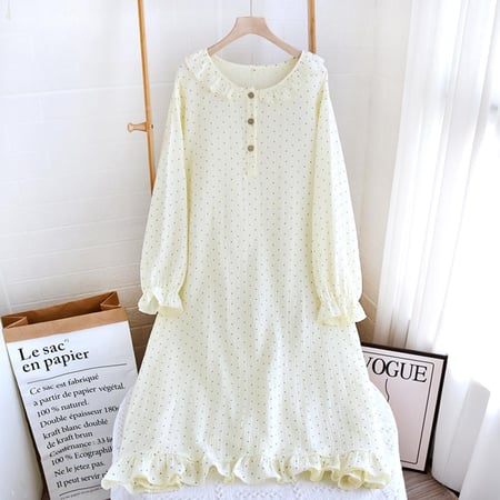 فستان منزلي من القطن الطبيعي