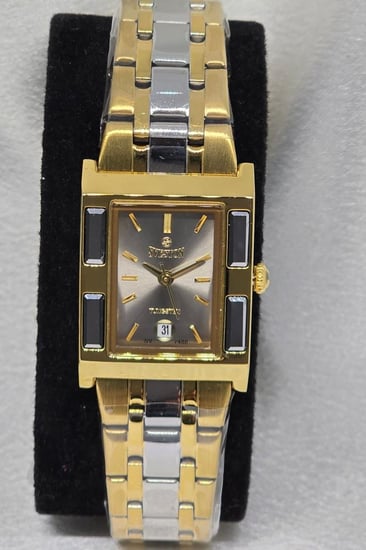 طقم سيفستون - ميناء رمادي - اطار رمادي و ذهبي