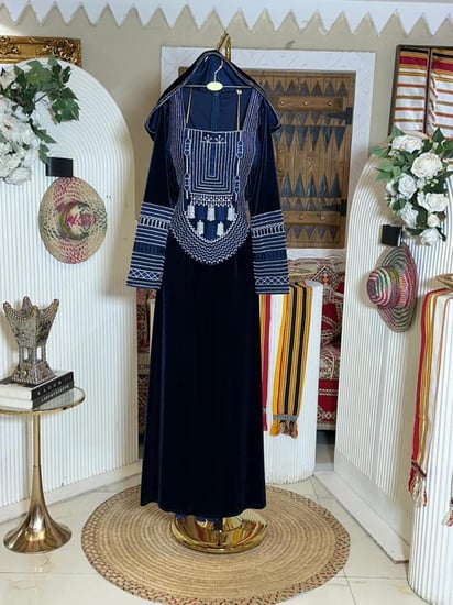 جلابية تراثية مع كاب فخم 3 ألوان