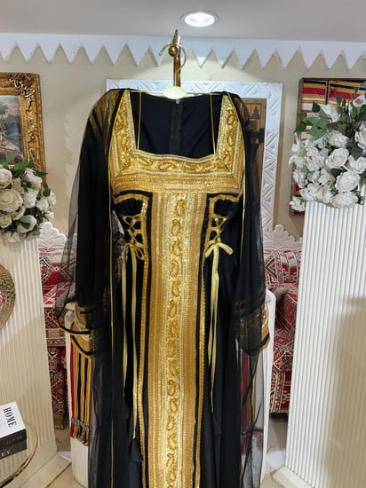 جلابية أصايل المطرزة 3 ألوان