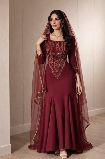 ثوب عسيري ملكي لونين