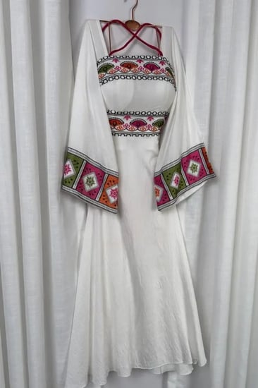 فستان ناعم لونين للعيد