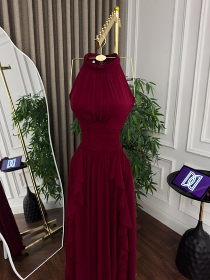 فستان شيفون 3 ألوان