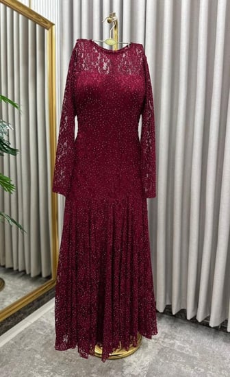 فستان دانتيل 3 ألوان