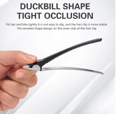 مشابك تقسيم الشعر الاحترافية من صالون سيستم - 12 قطعه